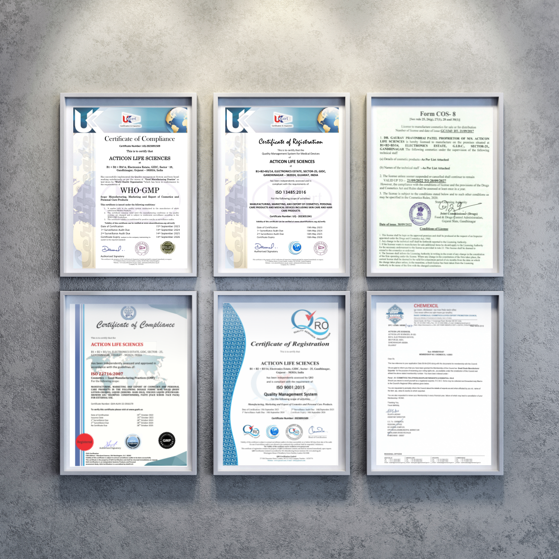 Global Quality Standards & Regulatory Compliance